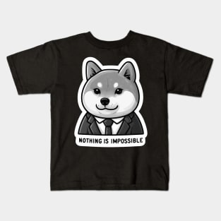 Nothing Is Impossible Shiba Inu Kids T-Shirt